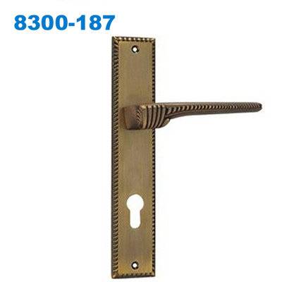 zinc door handle/ plate door handle/door lock/TÜRGARNITUR /Conjuntos de Entrada 8300-187