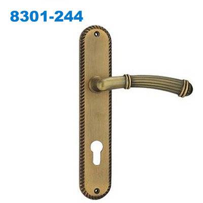 zamak exterior door handle/door handle lock/plate handle/замки/fechaduras 8301-244