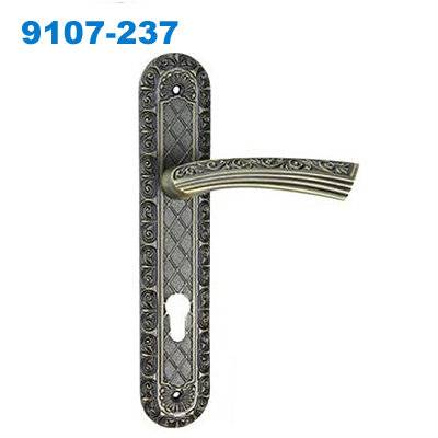 zinc door handle/ plate door handle/door lock/двери входные/Puxadores de Porta 9107-237