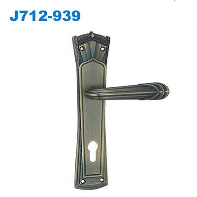 zamak exterior door handle/door handle lock/plate handle/замки/fechaduras J712-939