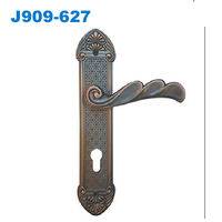 zinc door handle, plate door handle,door lock,двери металлические ручки,Maçanetas em Zamac