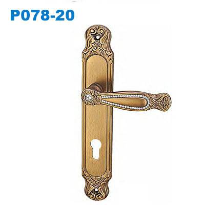 door handle/zinc handle/plate door handle/TÜRSCHLIESSER/Ручки на планке  P078-20