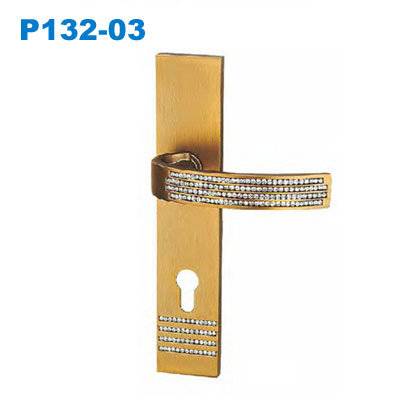zinc door handle/ plate door handle/door lock/входные двери ручки/Maçanetas Currao  P132-03