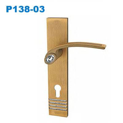 zamak exterior door handle/door handle lock/plate handle/двери ручки /Ручки замки  P138-03