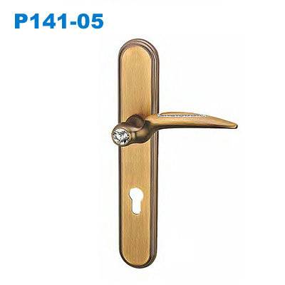 door handle/zinc handle/plate door handle/двери межкомнатные ручки/Maçanetas em Inox  P141-05