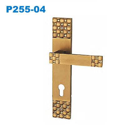 door handle/zinc handle/plate door handle/двери ручки /Par de maçanetas com roseta P255-04