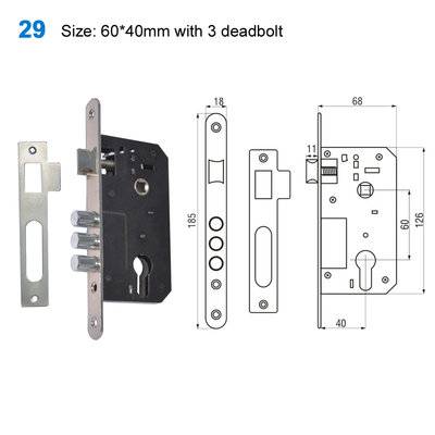 mortice lock/mortise lock/yale lock/drzwi verte /металлические двери  29 Size:0*40mm with 3 deadbolt