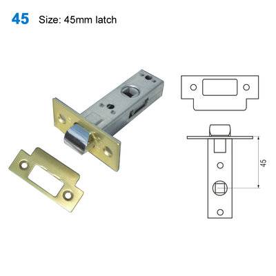exterior door lock/security lock mechanism/yale lock/TÜRSCHLIESSER/Ручки замки 45 Size:55mm latch