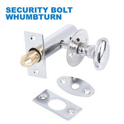 Door stopper/Door viewer/latch,bolt/Conjuntos de Interior/Петли SECURITY BOLT WITH THUMBTURN