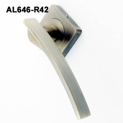 Exteriordoorhandle/Handle Lock/Klamki na krotkim szyldzie/Ukraine door handle/ AL646-R42