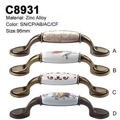 Ceramic Furniture Decorative handle ceramic cabinet handle C8931