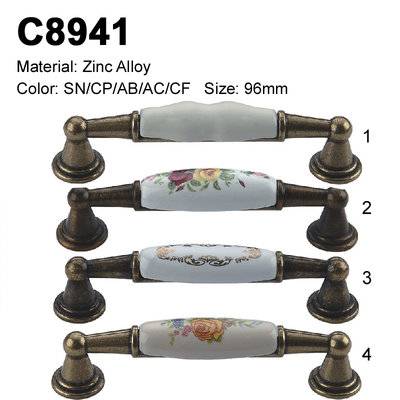 Ceramic Furniture Decorative handle ceramic cabinet handle C8941