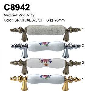 cabinet handle,Wardrobe handle,dresser pull,Antique Handles,decorative handle,furniture handle factory,zamak furniture handle,ceramic,ceramic cabinet handle