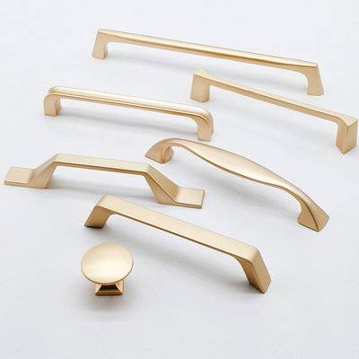 Kitchen Furniture Drawer Hardware Pull Rose Gold Cabinet Handles gold furniture handle