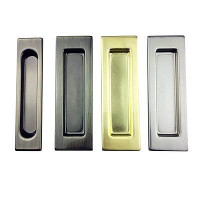 Concealed iron sliding Handle door Pull Conceal cabinet pull flat door flush handle