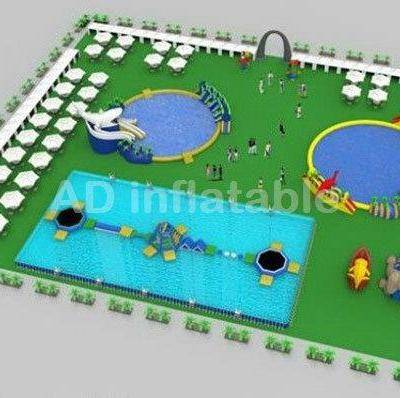 Large Amusement Park Inflatable Water Slide for Sale/kids inflatable swimming pools