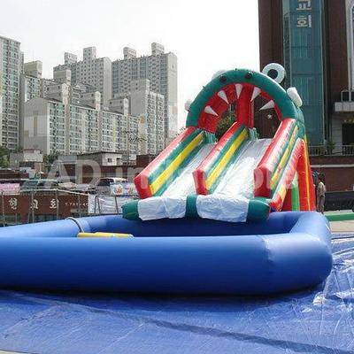 Inflatable aqua park giant water park for adults/large inflatable swimming pool with slide