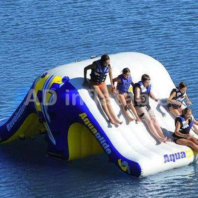 Factory supply giant inflatable floating water slide, kids inflatable water slide manufacturer