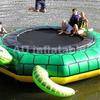 Top quality sea turtle inflatable aqua trampoline, children inflatable water slides for sale