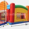 ADS 3 in one inflatable sports twister game and shooting game, China bouncy castles manufacturer