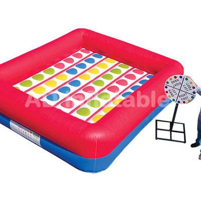 Hot kids and adults game inflatable twister game, indoor inflatable, inflatable mattress for sports