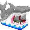 Shark apearance inflatable bounce house for children / inflatable slip and slides
