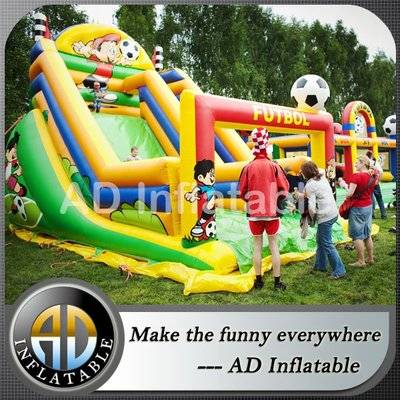 Children inflatable football slide for event, water slide jumper,China cheap inflatable jumpers
