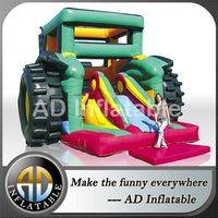 Tractor bouncy slide,Inflatable tractor slide,Tractor inflatable bouncer,commercial inflatable bouncers,inflatable water slides