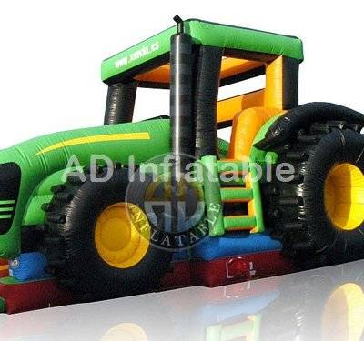 Active Center Inflatable tractor bouncy slide/commercial inflatable bouncers