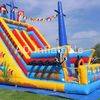 Pirate ship Inflatable slides for children, huge commercial inflatable water slides for sale