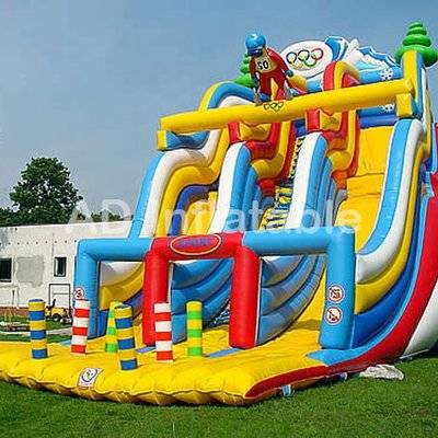 Biggest inflatable Malysz slide, cheap inflatable water slides for kids, inflatable slip and slide