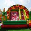Cute Dinosaur inflatable slide for children, pool with waterslide, water slip and slide