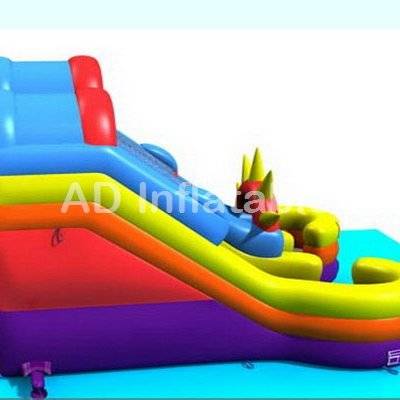 Double lanes water slide with pool / inground pool prices / above ground pool prices