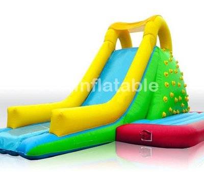 Inflatable colorful sports climbing slide made in china factory price