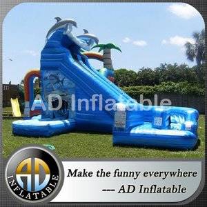Tropical Slide,Dual water slide,Curved Dolphin Water Slide,backyard water slide,commercial inflatable slide,commercial pool water slides