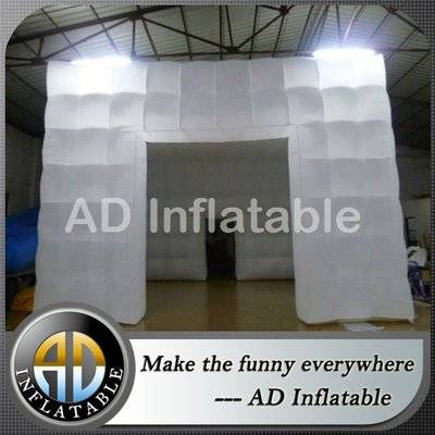 Fashion inflatable tent with led light for exhibition, customized inflatable large event tent