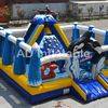 Funny inflatable bouncer commerical jumping castle with slide for little kids play