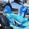 Funny inflatable bouncer commerical jumping castle with slide for little kids play