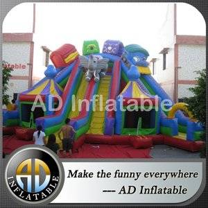 Water slide amusement park,Bounce house slide combo,Giant inflatable slide combo,water bounce houses,Animal inflatable house
