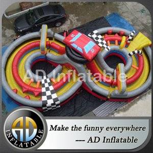 Figure eight obstacle course,Car race obstacle course,Inflatable giant toys