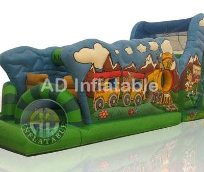 Children attraction Inflatable trampoline adventure tunnel