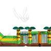 Jungle Inflatable trampoline Frog obstacle course in 2 parts