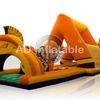 Inflatable trampoline Gladiator jumping obstacle course games