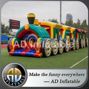 Train Inflatable attractions,Challenge Air attraction,Blown attractions manufacturer,inflatable bounce houses,kids inflatable bouncer
