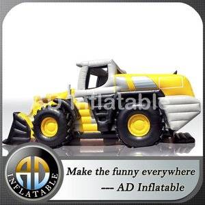 Inflatable excavator slide,Excavator air trampoline,Inflatable replica excavator,adult jumping bouncers,cheap water bounce house