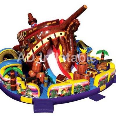 Ultimate pirate themed Inflatable Treasure Island Obstacle course