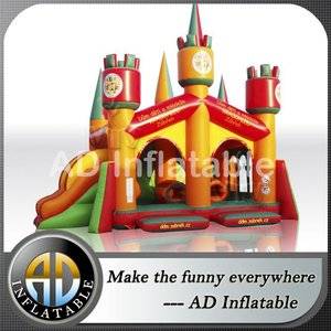 Inflatable giant slides combos,Big inflatable complex,Commercial bouncers jumpers,Inflatable castle with slide,Inflatable castle China price