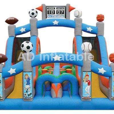 CHALLENGE INFLATABLE OBSTACLE COURSE 1 PIECE MINI TURBO RUSH ALL STAR
