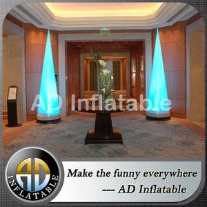 Inflatable LED Lighting Column,Decoration inflatable cone,Light cone balloon