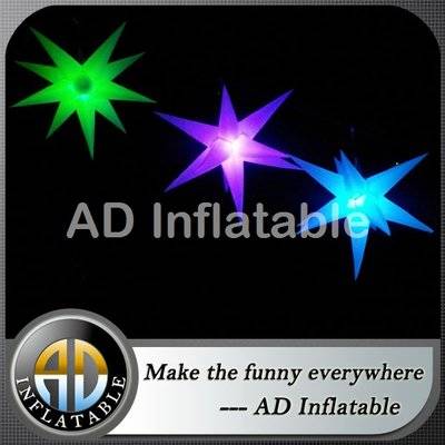 Advertising inflatable party decoration LED Star, outdoor promotional inflatables with lighting